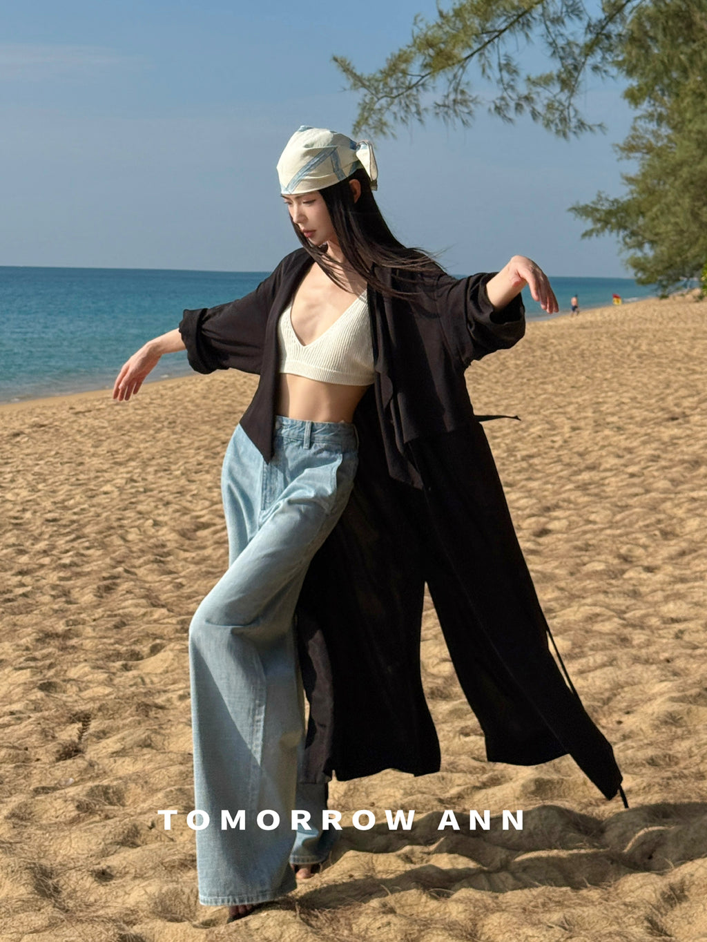 2026 Early Spring! 【TOMORROW ANN】 Minimalist Loose Drape Trench Coat (Contains 7.7% Sheep Wool) 12680# OZQ
