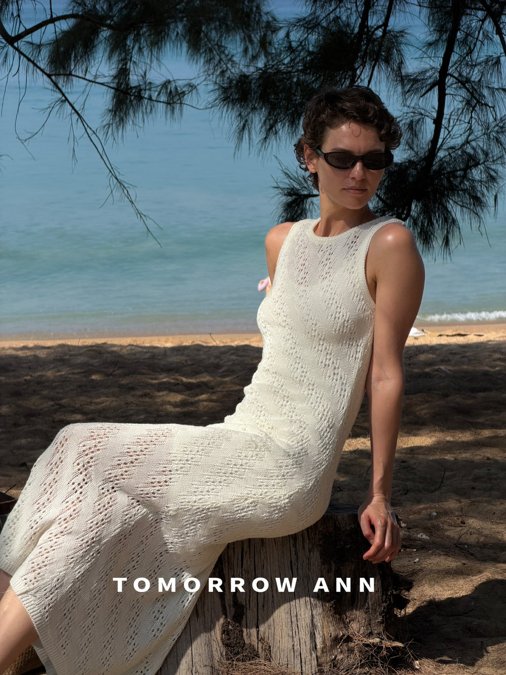 [TOMORROW ANN] Elegant Slim Fit Knit Dress & Vest Two-Piece Set - 2026 Spring Collection