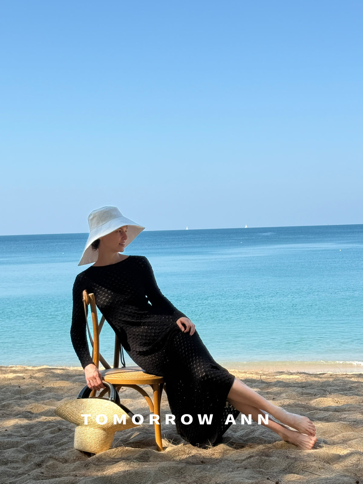 Early Spring 2026! 【TOMORROW ANN】 Hollow-out Open Back Slim Fit Maxi Dress (Contains 15% Wool) 12751# OZQ