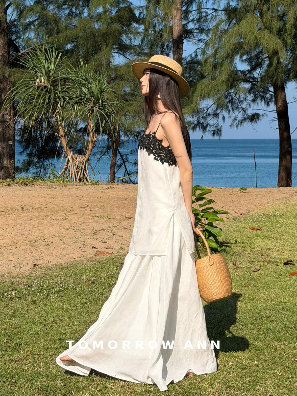 Tomorrow Ann Elegant Lace Patchwork Cami Top for Women - Spring 2026 New Arrival