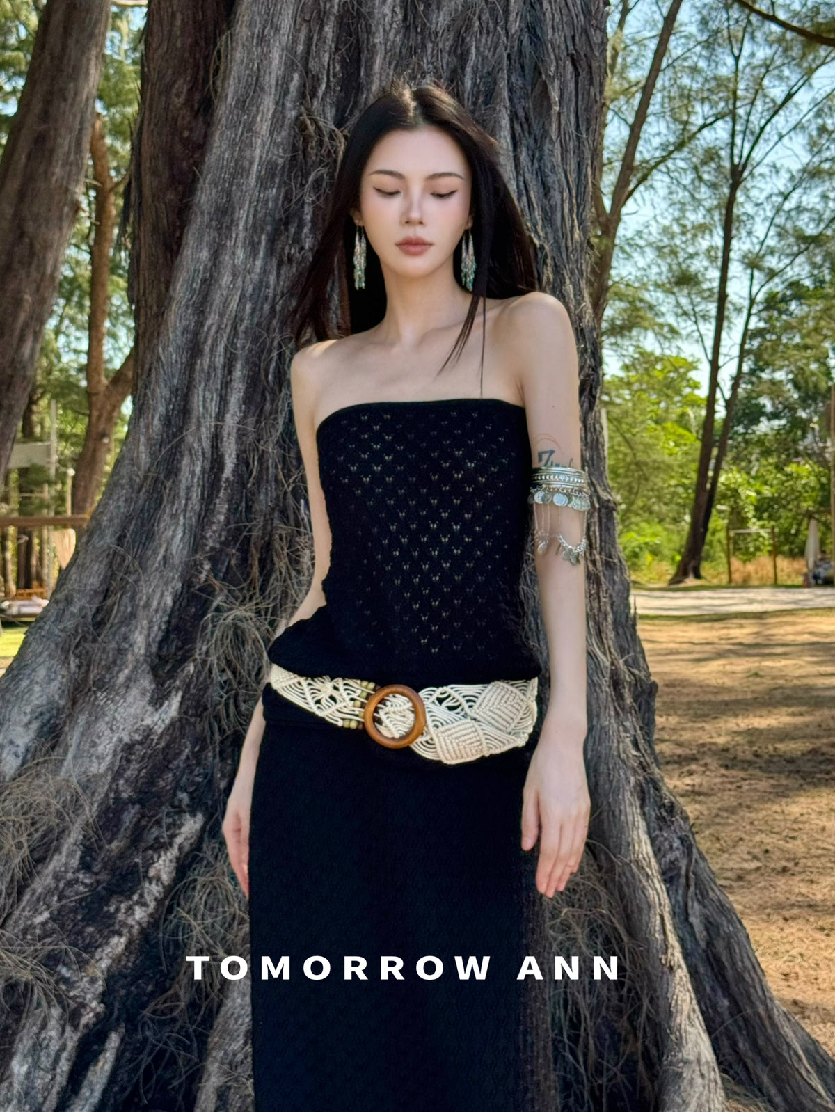 TOMORROW ANN Elegant High-Waist Slimming Maxi Skirt - Early Spring Fashion