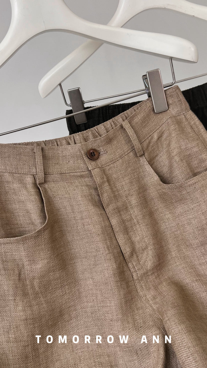 2026 Early Spring [TOMORROW ANN] Chic Slimming Straight-Leg Casual Pants