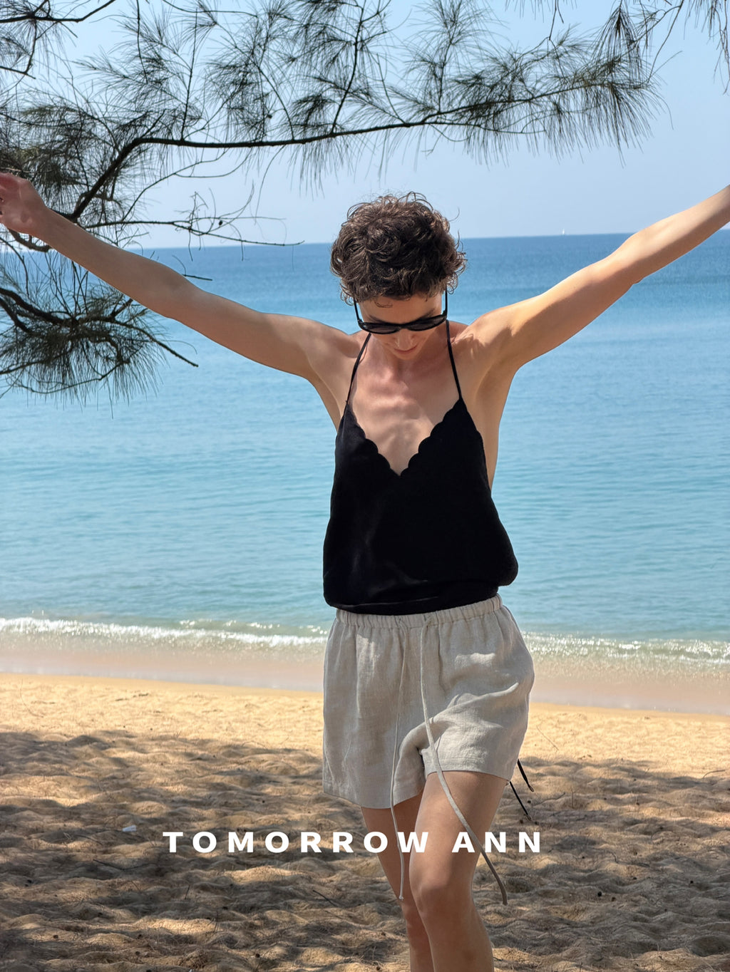 TOMORROW ANN Spring 2026 Women's Elegant Drawstring Casual Shorts - Premium Versatile Fashion