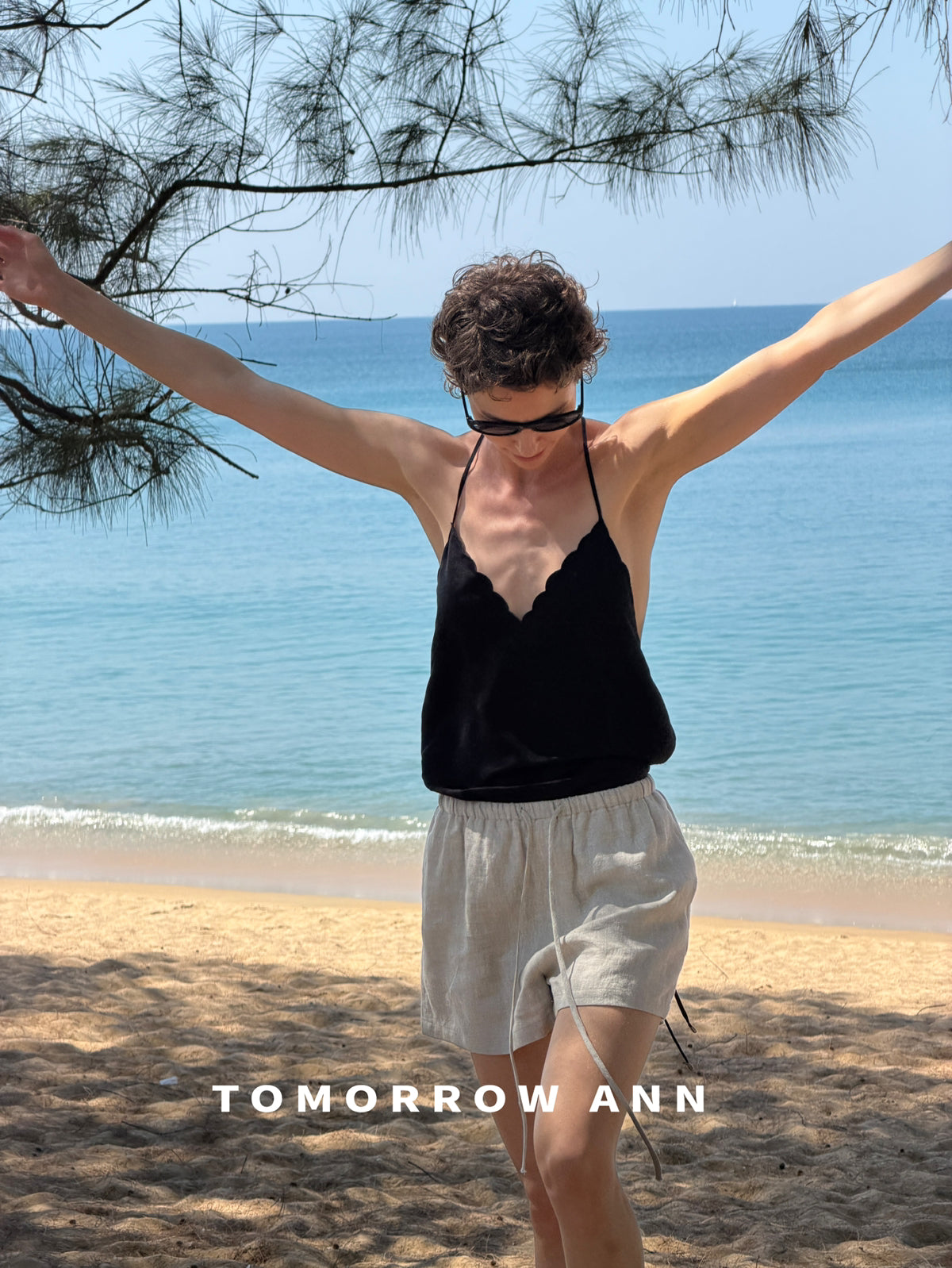 TOMORROW ANN Spring 2026 Women's Elegant Drawstring Casual Shorts - Premium Versatile Fashion