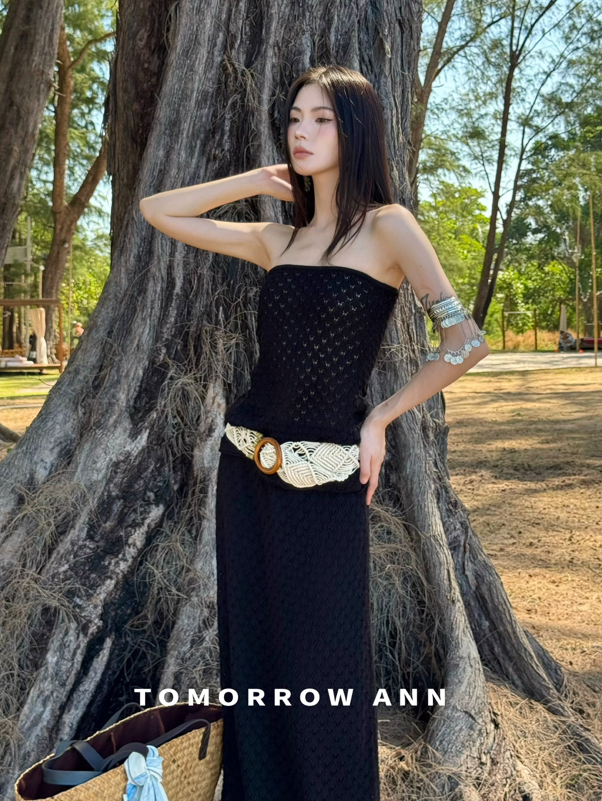 TOMORROW ANN Elegant High-Waist Slimming Maxi Skirt - Early Spring Fashion