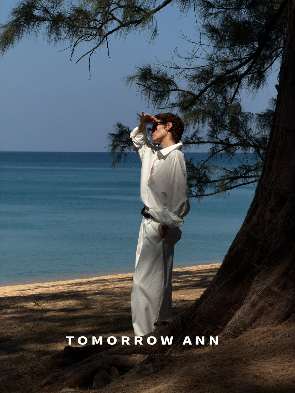 Early Spring '26! 【TOMORROW ANN】Silhouette Curved Versatile Ankle-Length Casual Pants (with Belt) 12722# OZQ