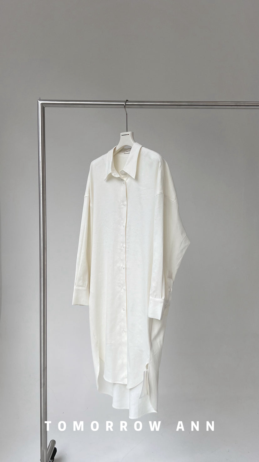 TOMORROW ANN Spring 2026 Designer Elegant Loose Versatile Button-Down Shirt
