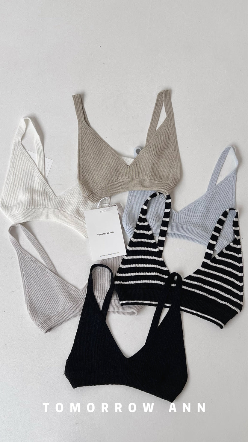 TOMORROW ANN 2026 Early Spring Premium Paper Yarn Slim Fit Knitted Camisole Vest