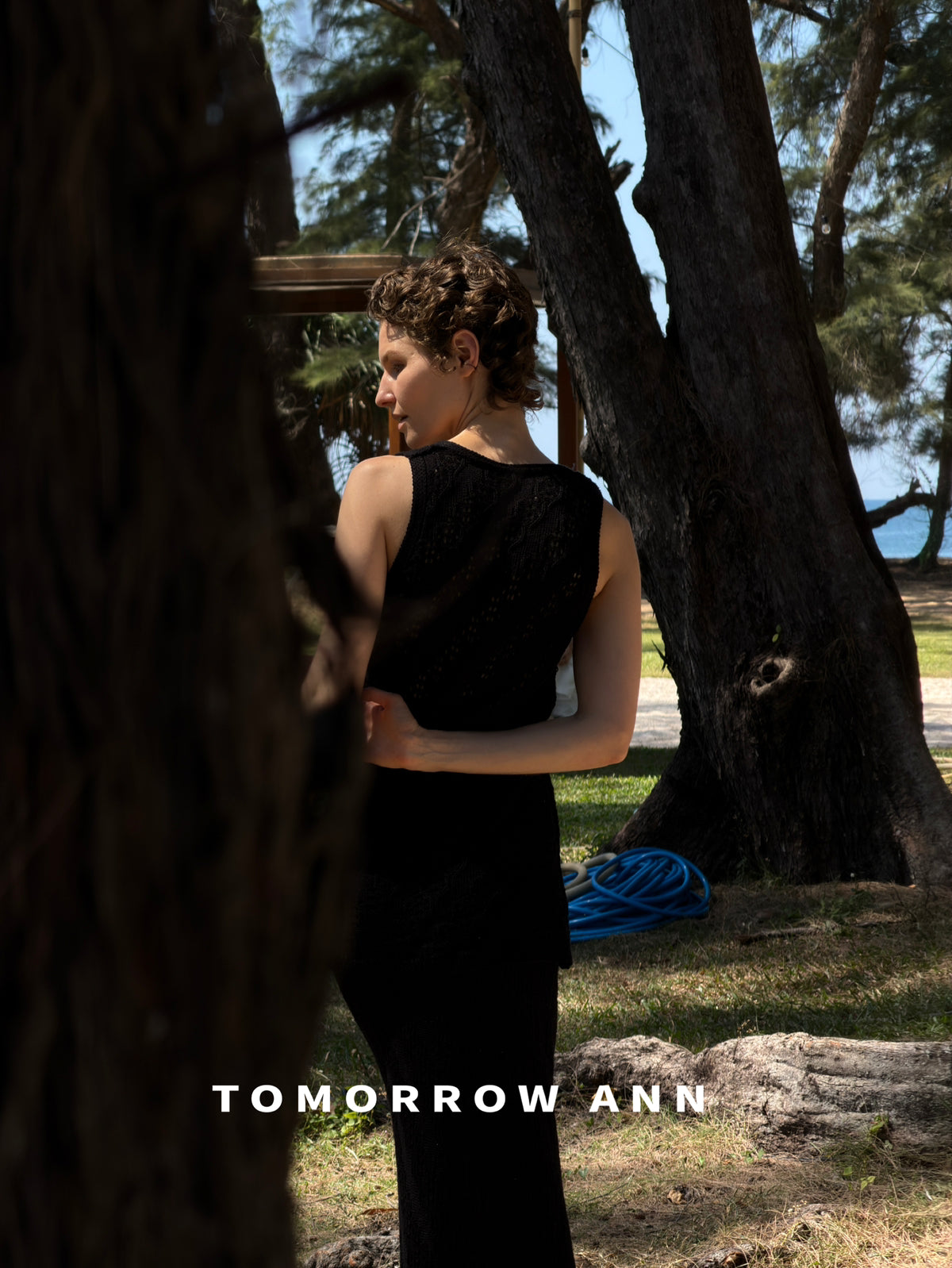 [TOMORROW ANN] Elegant Slim Fit Knit Dress & Vest Two-Piece Set - 2026 Spring Collection