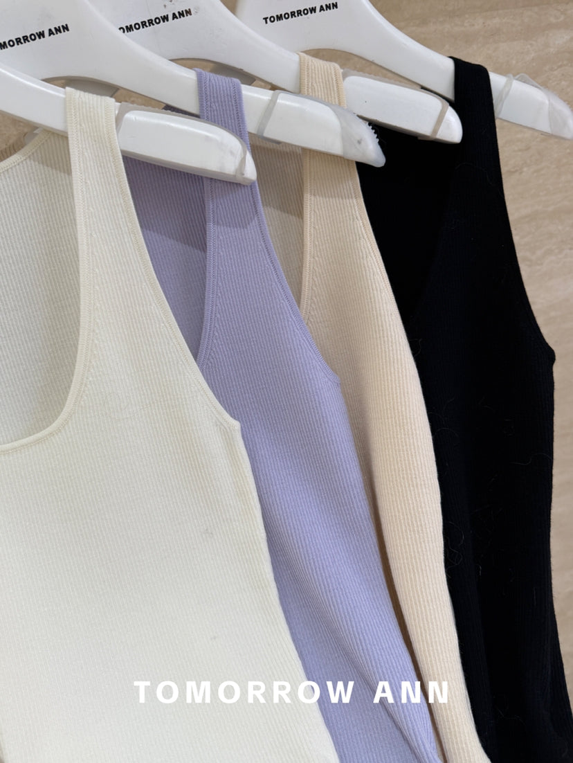 Autumn New Arrival! 【TOMORROW ANN】Design Sense Minimalist Versatile Slimming Vest (100% Wool) 11862# OZQ