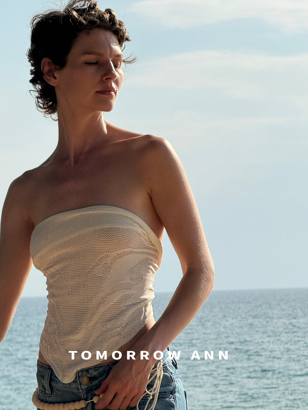 TOMORROW ANN Jacquard Textured Triangle Shawl - Premium Elegant Wrap for Women