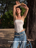 TOMORROW ANN Jacquard Textured Triangle Shawl - Premium Elegant Wrap for Women