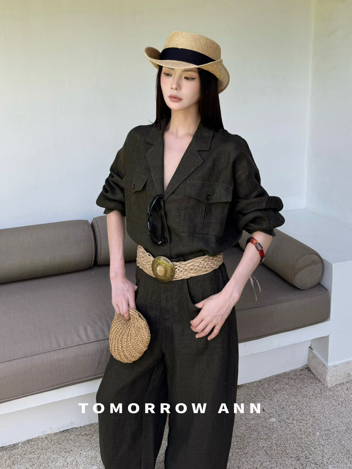 Early Spring 2026! [TOMORROW ANN] Retro Temperament Commuter Versatile Short Jacket 12860# OZQ