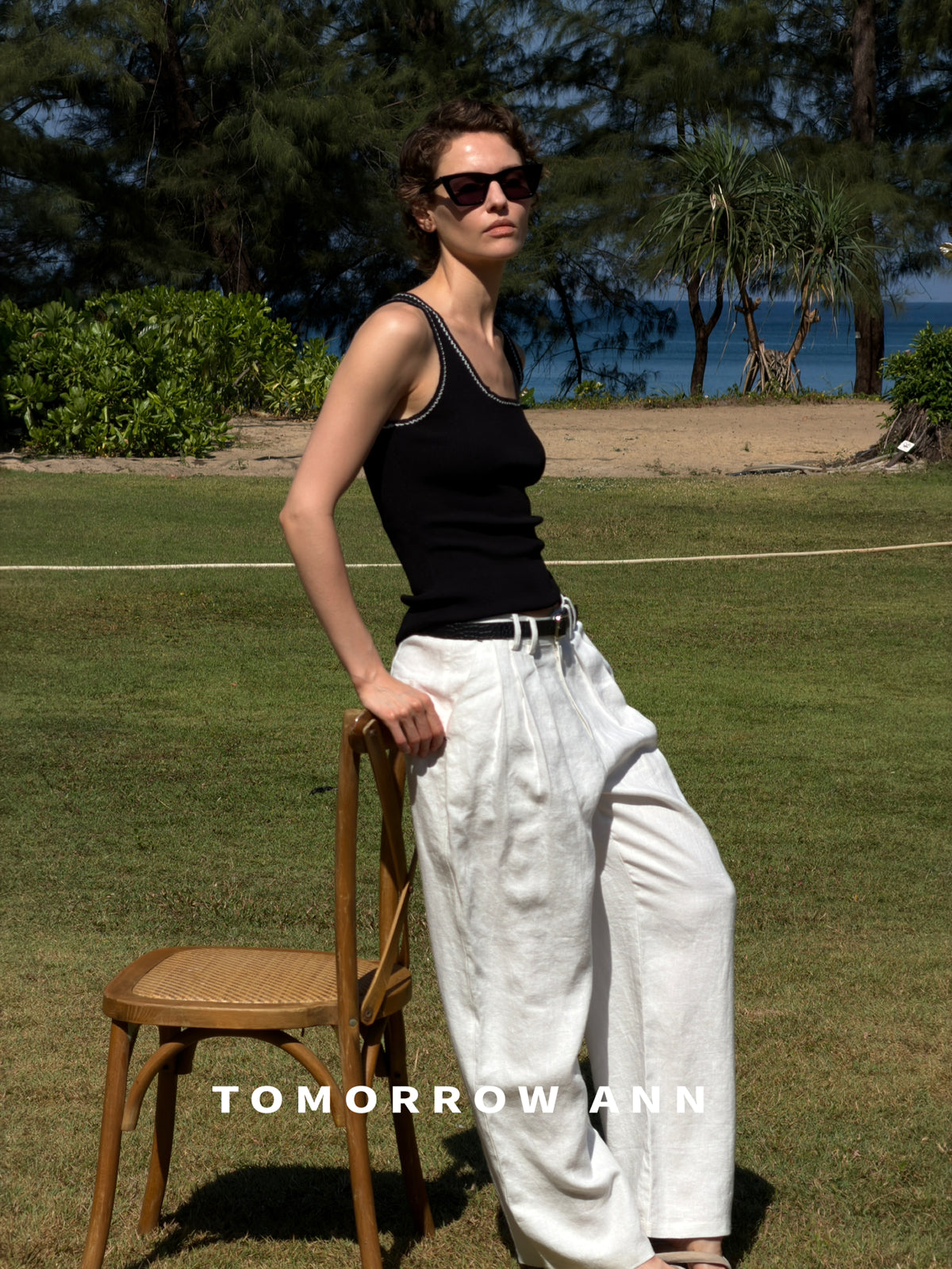 2026 Early Spring! 【TOMORROW ANN】Simple Versatile Slim-Fit Fashion Casual Pants (With Belt) 12392# OZQ