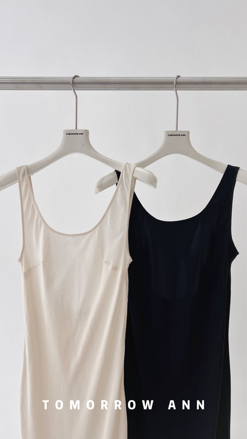 Tomorrow Ann 2026 Early Spring Minimalist Elegant Backless Maxi Vest Dress