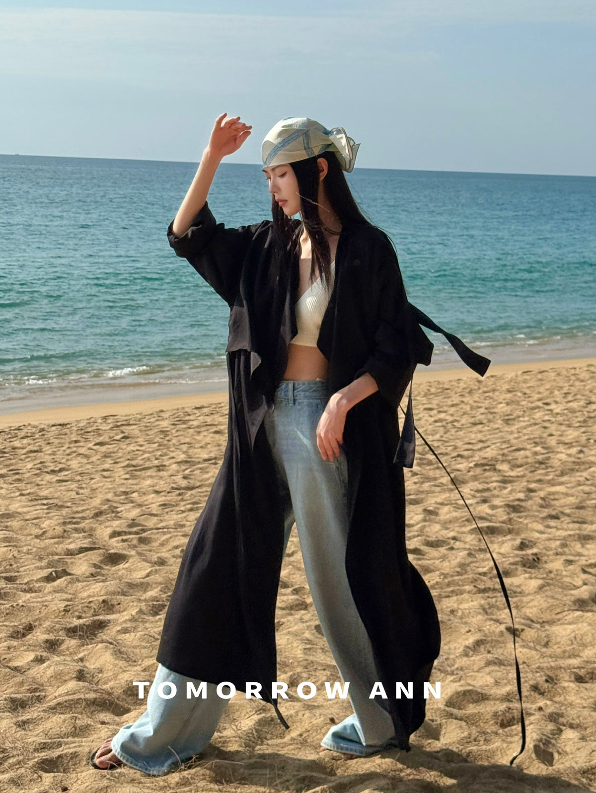 2026 Early Spring! 【TOMORROW ANN】 Minimalist Loose Drape Trench Coat (Contains 7.7% Sheep Wool) 12680# OZQ