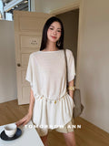 TOMORROW ANN Early Spring 2026 Lazy Style Elegant Loose Fashion Knitwear