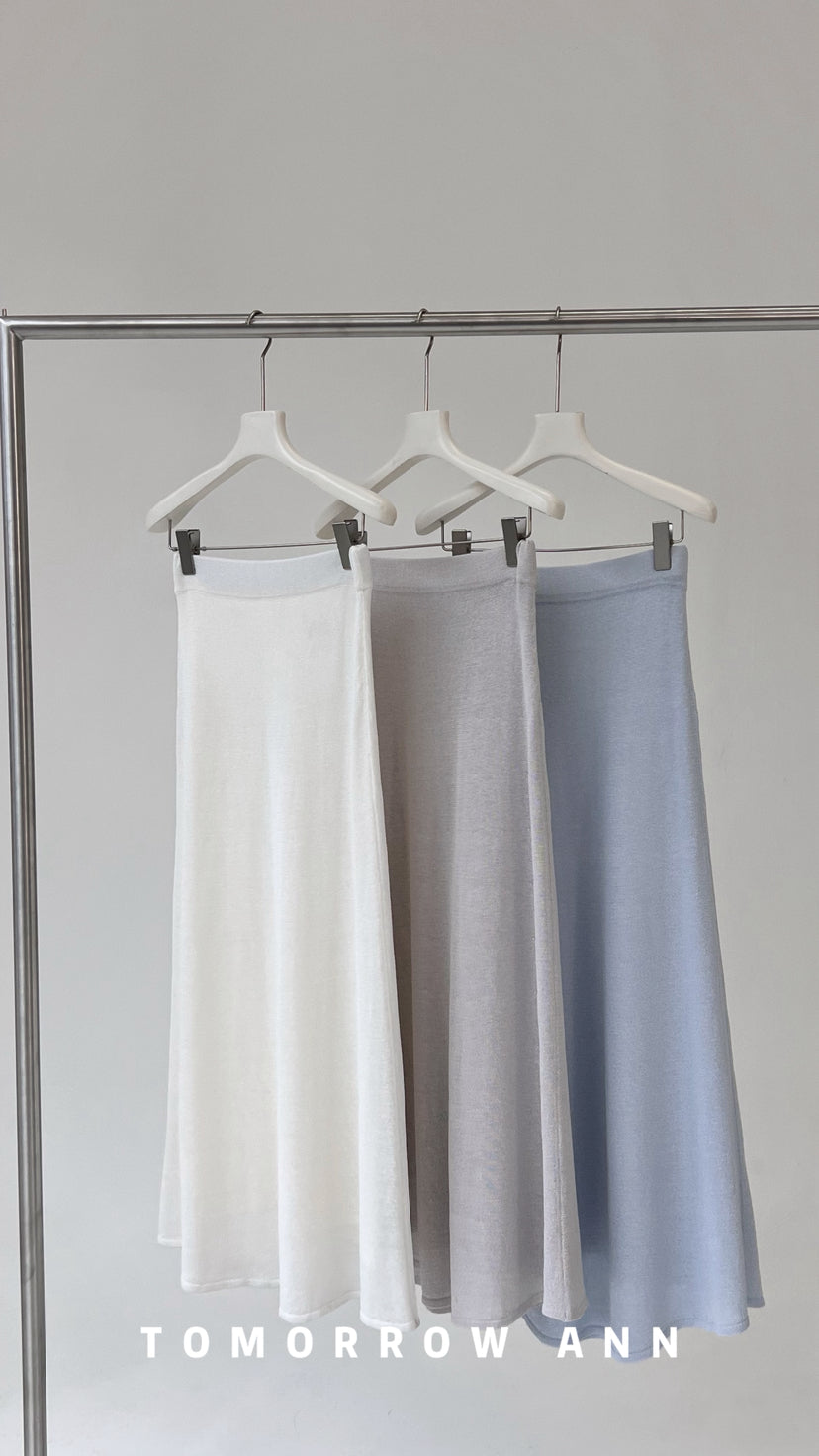 TOMORROW ANN 2026 Early Spring Elegant Slimming Casual A-Line Midi Skirt
