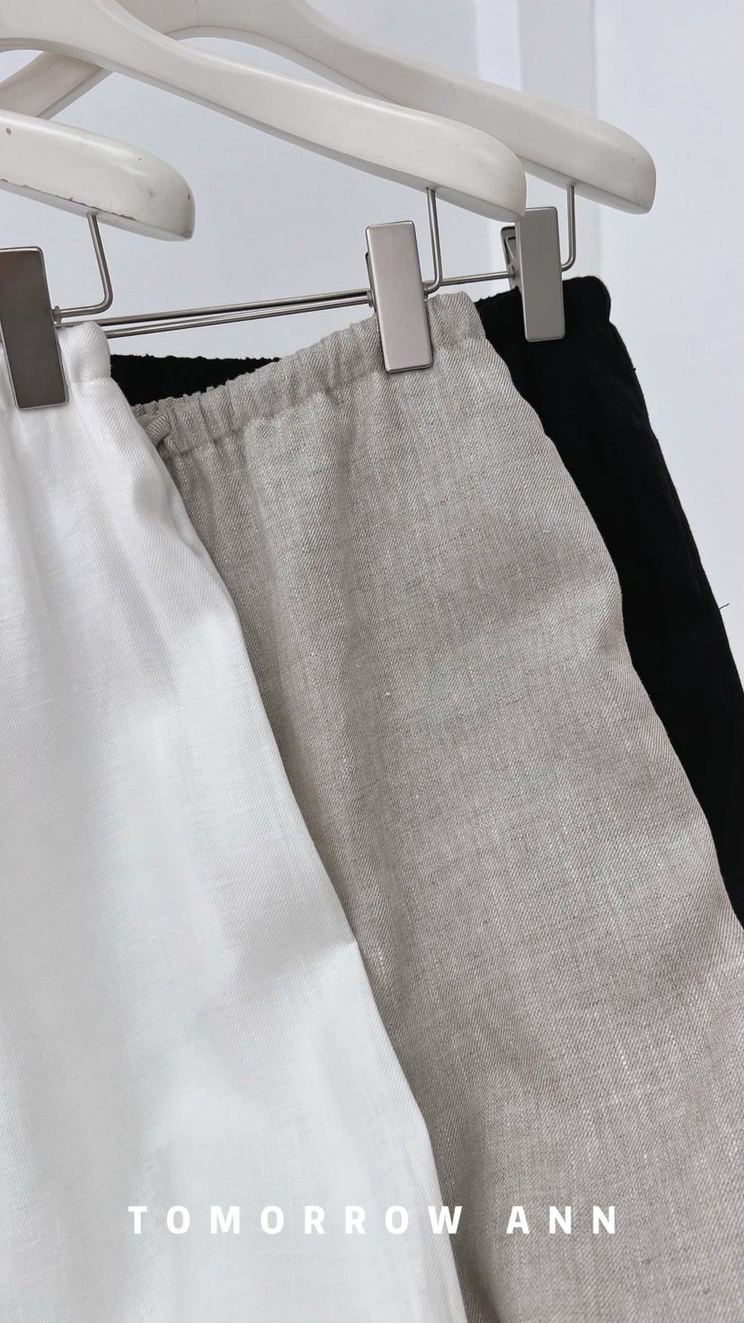 TOMORROW ANN Spring Elegant Lace Patchwork Elastic Waist Loose Casual Pants