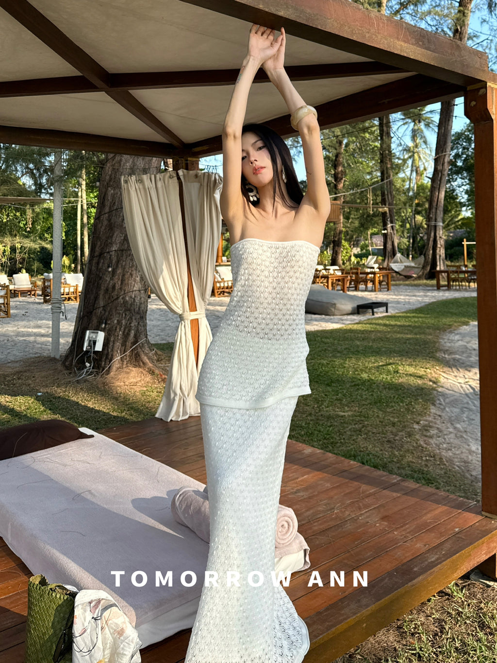 TOMORROW ANN Elegant High-Waist Slimming Maxi Skirt - Early Spring Fashion