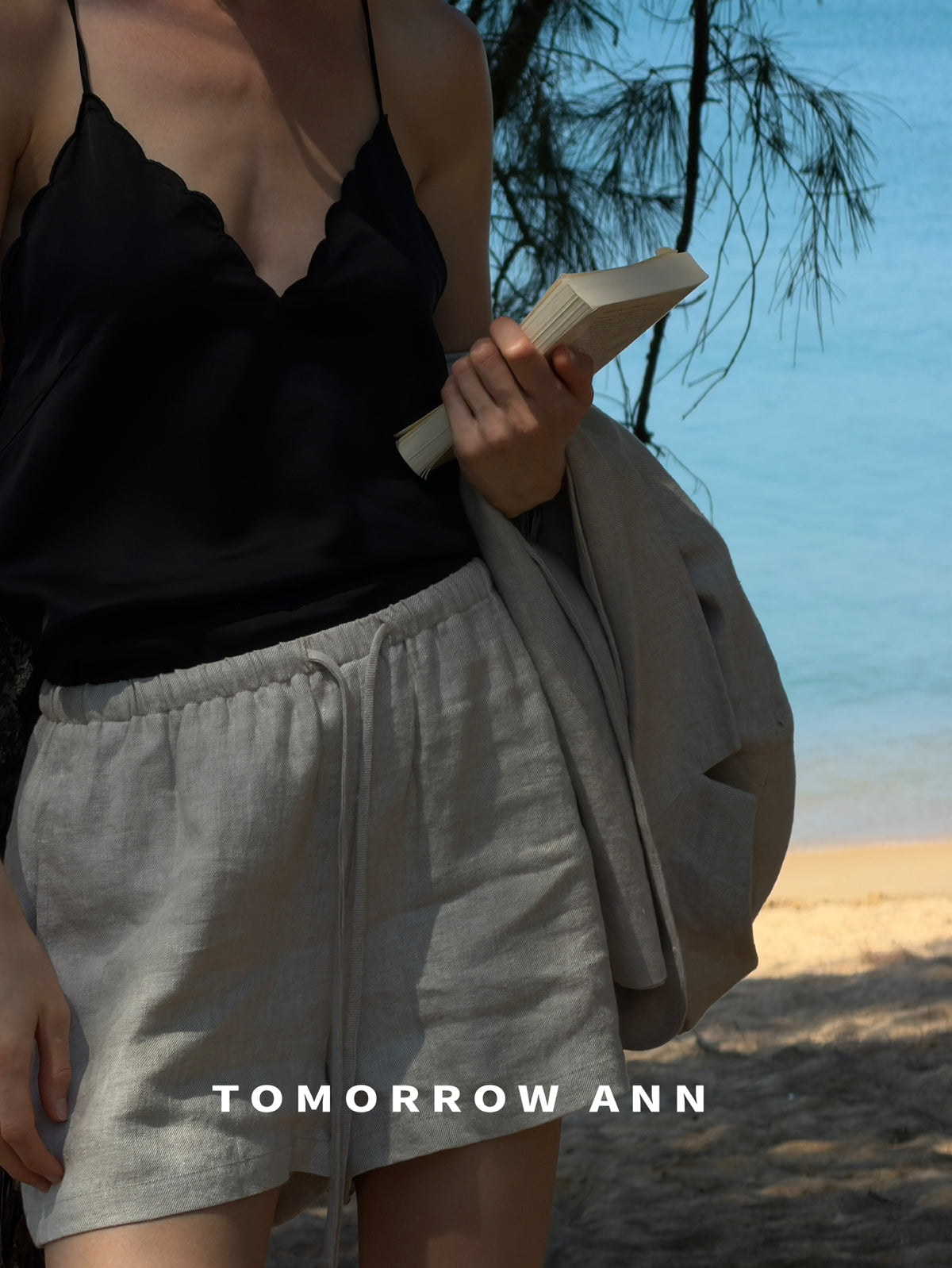 TOMORROW ANN Spring 2026 Women's Elegant Drawstring Casual Shorts - Premium Versatile Fashion