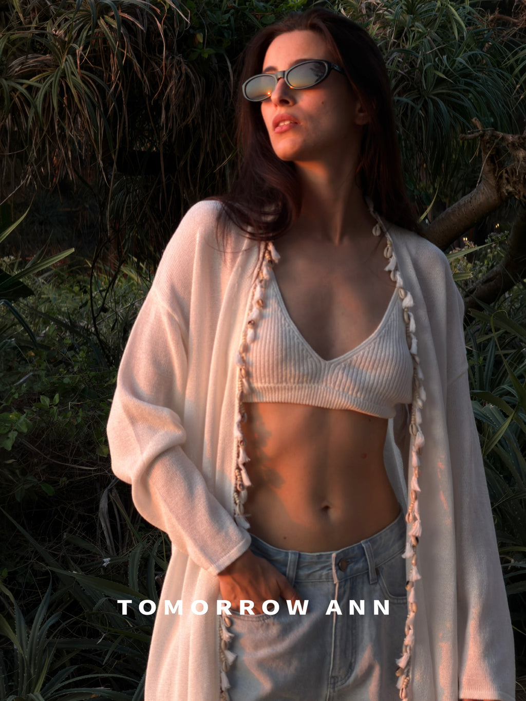 TOMORROW ANN 2026 Early Spring Premium Paper Yarn Slim Fit Knitted Camisole Vest