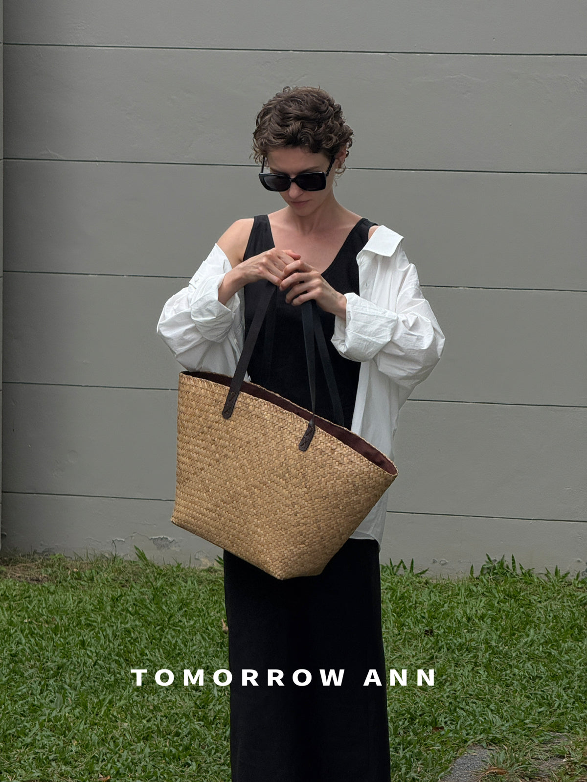 TOMORROW ANN Early Spring High-End Temperament Slimming A-Line Maxi Skirt