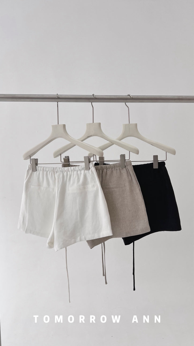 TOMORROW ANN Spring 2026 Women's Elegant Drawstring Casual Shorts - Premium Versatile Fashion