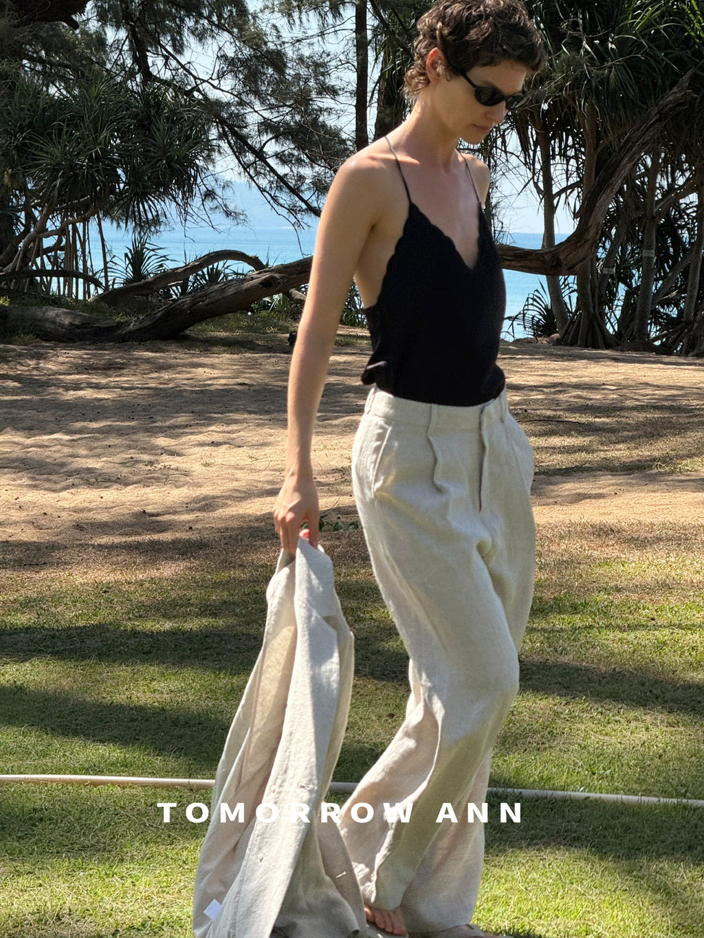 Early Spring 2026! 【TOMORROW ANN】Hand-Woven Cord Embroidered Camisole Vest 12668# OZQ