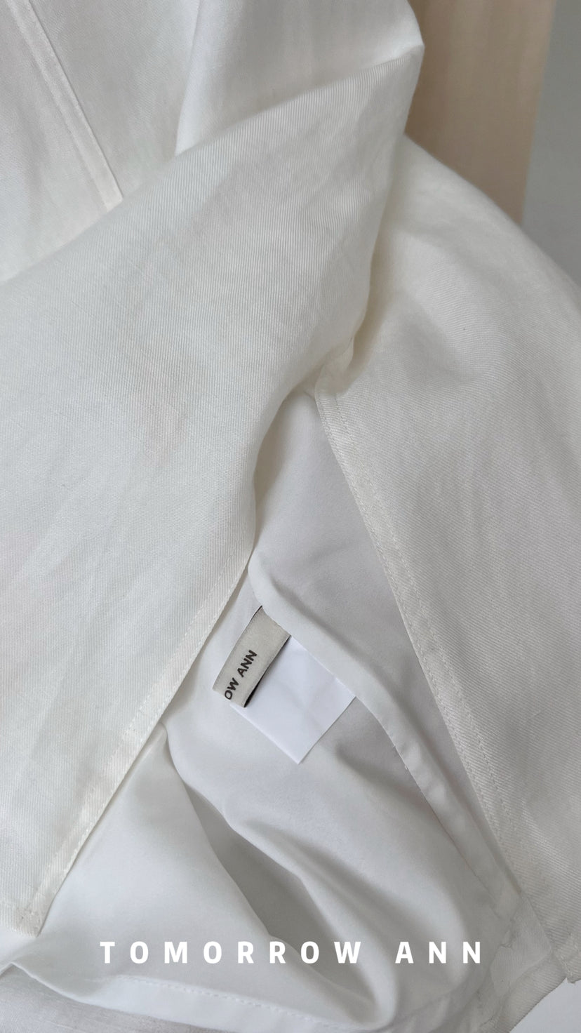 TOMORROW ANN Old Money Aesthetic Quiet Luxury Commuter Shirt - Spring 2026 Collection