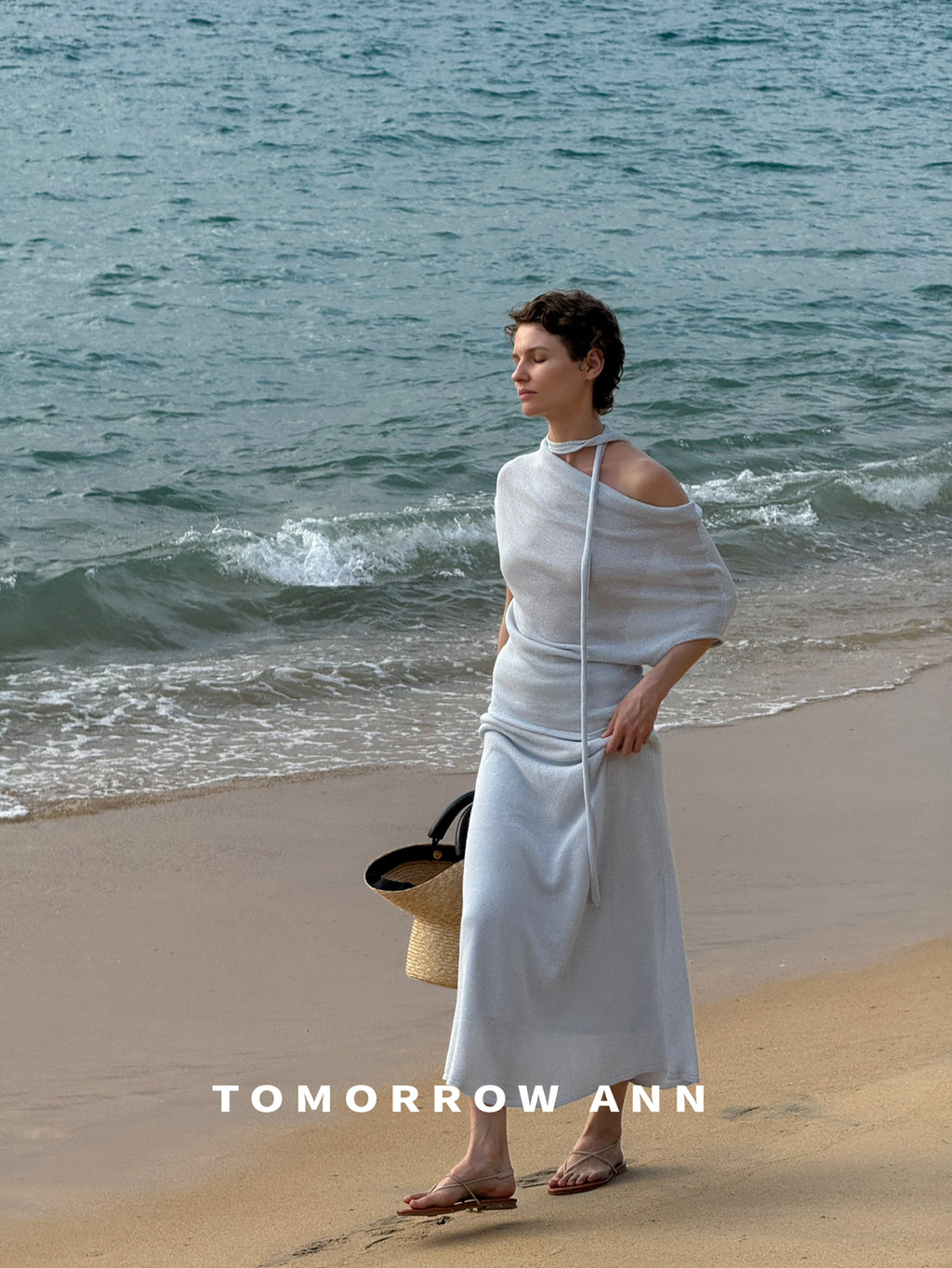 TOMORROW ANN 2026 Early Spring Elegant Slimming Casual A-Line Midi Skirt
