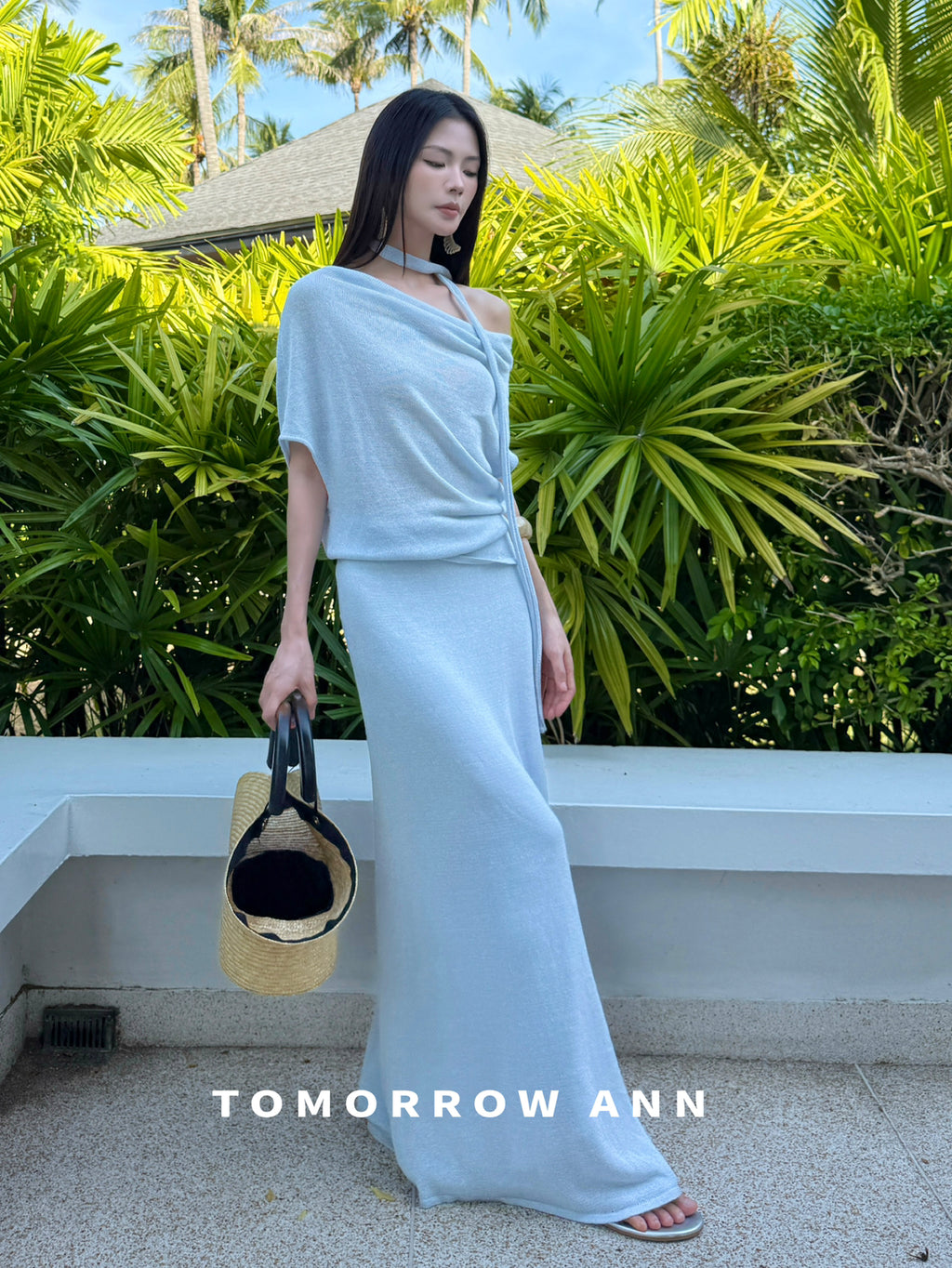 TOMORROW ANN 2026 Early Spring Elegant Slimming Casual A-Line Midi Skirt