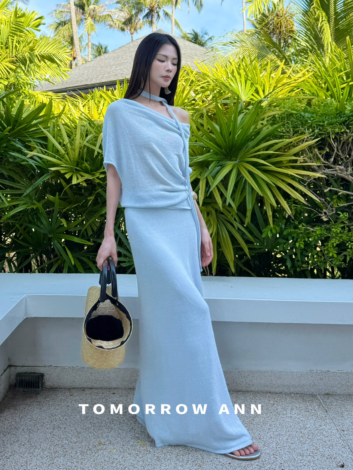 TOMORROW ANN 2026 Early Spring Elegant Slimming Casual A-Line Midi Skirt
