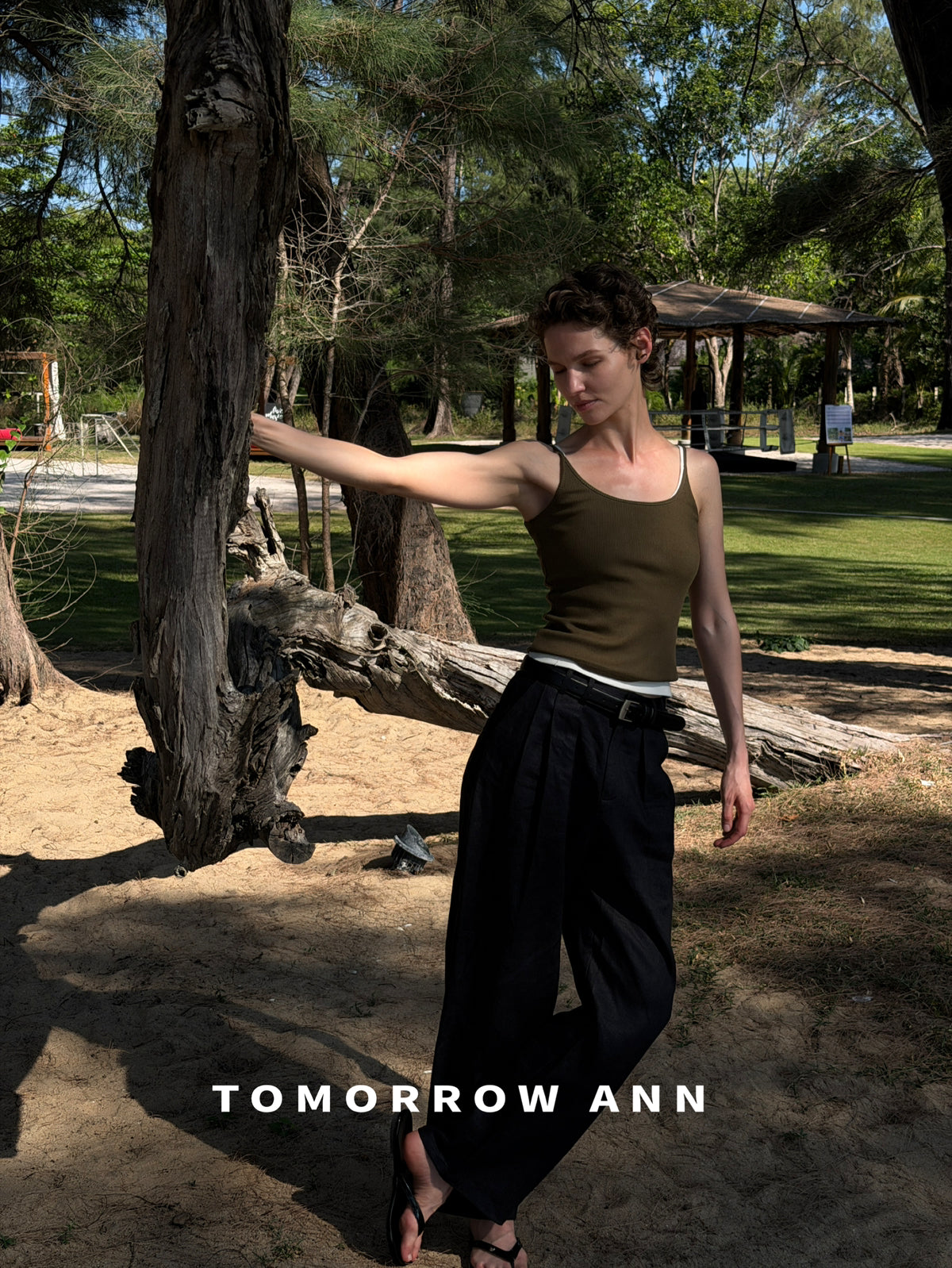 2026 Early Spring! 【TOMORROW ANN】Simple Versatile Slim-Fit Fashion Casual Pants (With Belt) 12392# OZQ