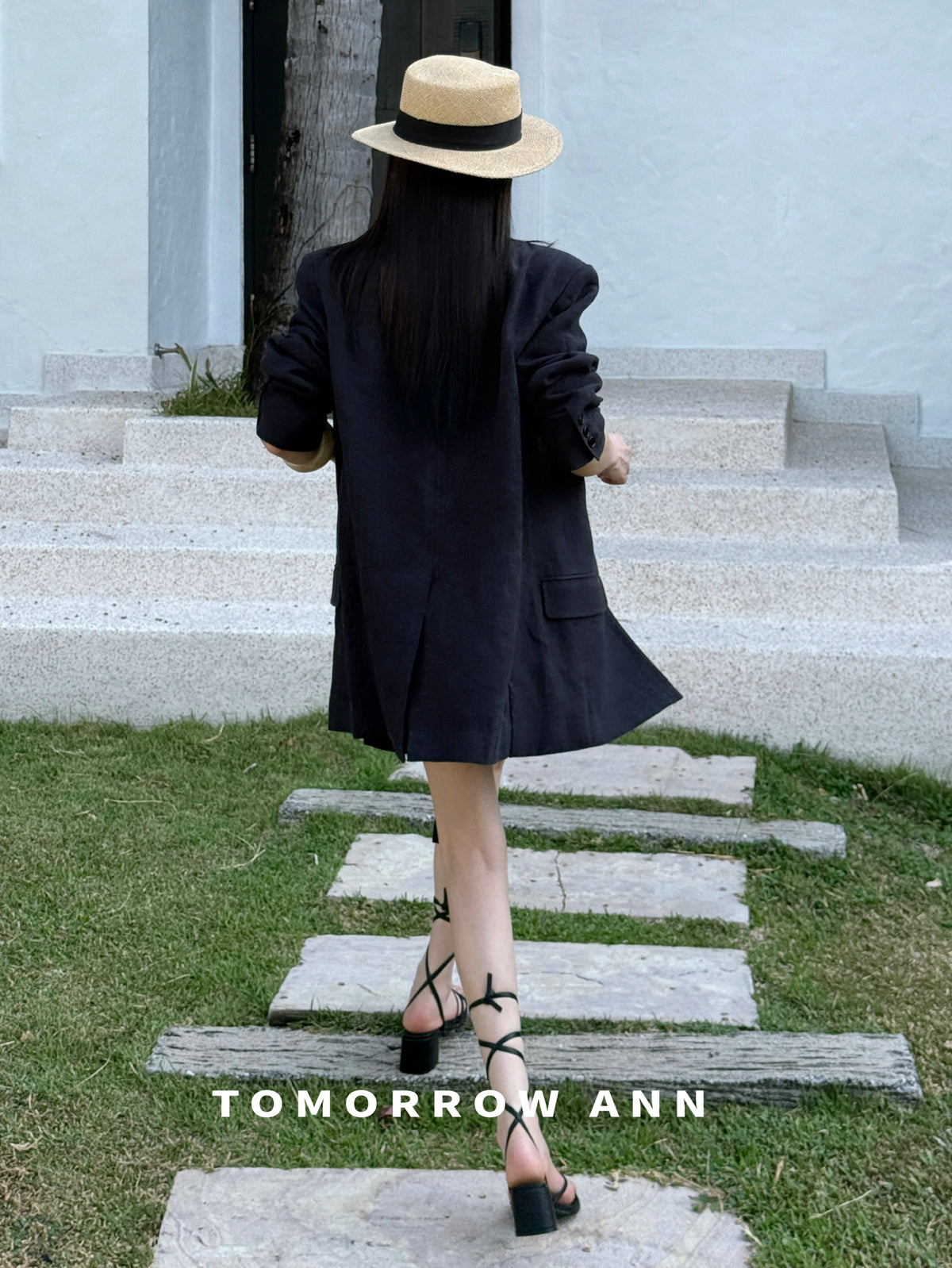 TOMORROW ANN Women's Minimalist Commuter Solid Blazer - 2026 Early Spring Collection