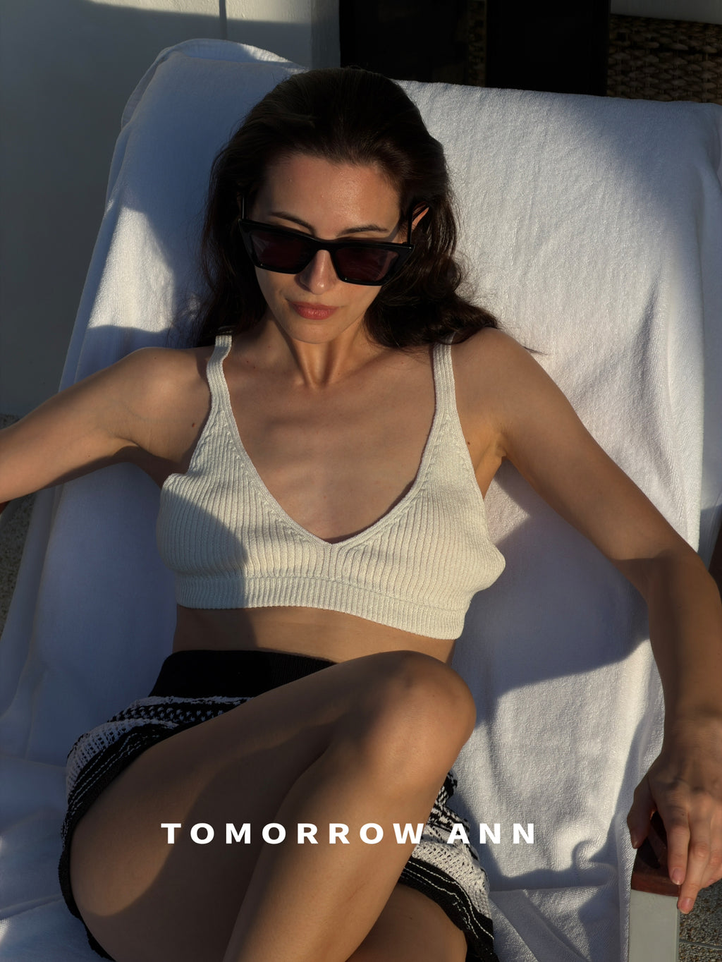 TOMORROW ANN 2026 Early Spring Premium Paper Yarn Slim Fit Knitted Camisole Vest