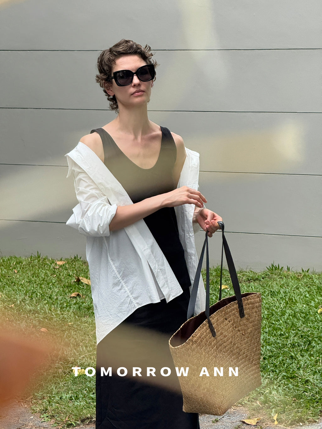 TOMORROW ANN Early Spring High-End Temperament Slimming A-Line Maxi Skirt