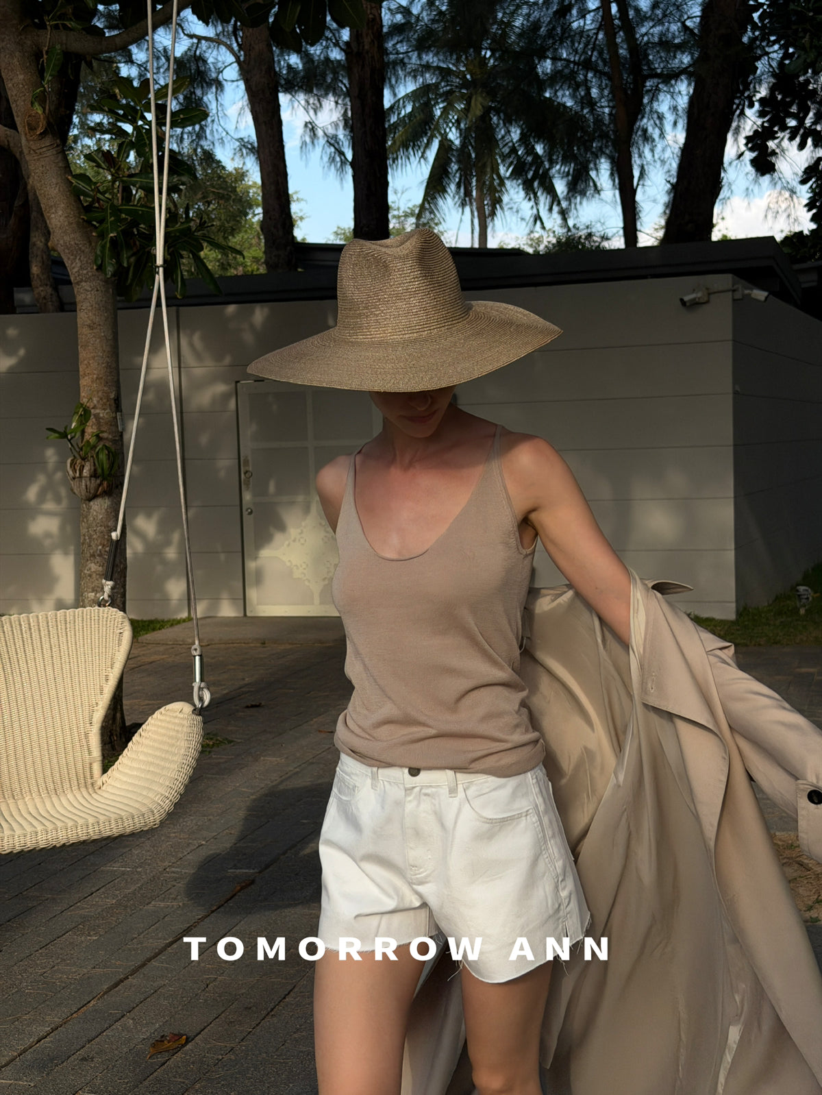 TOMORROW ANN High-Waisted Washed Denim Shorts - Versatile Spring Casual Essentials
