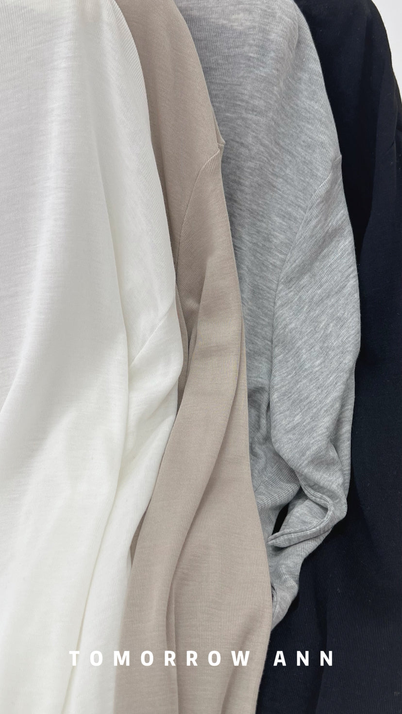 2026 Early Spring! 【TOMORROW ANN】 Elegant Ruched Slim-Fit Fashion Blouse 12626# OZQ