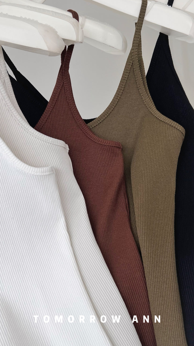 TOMORROW ANN Spring 2026 Minimalist Chic Versatile Casual Camisole