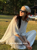 TOMORROW ANN Early Spring Minimalist Loose Casual Versatile Blouse for Women