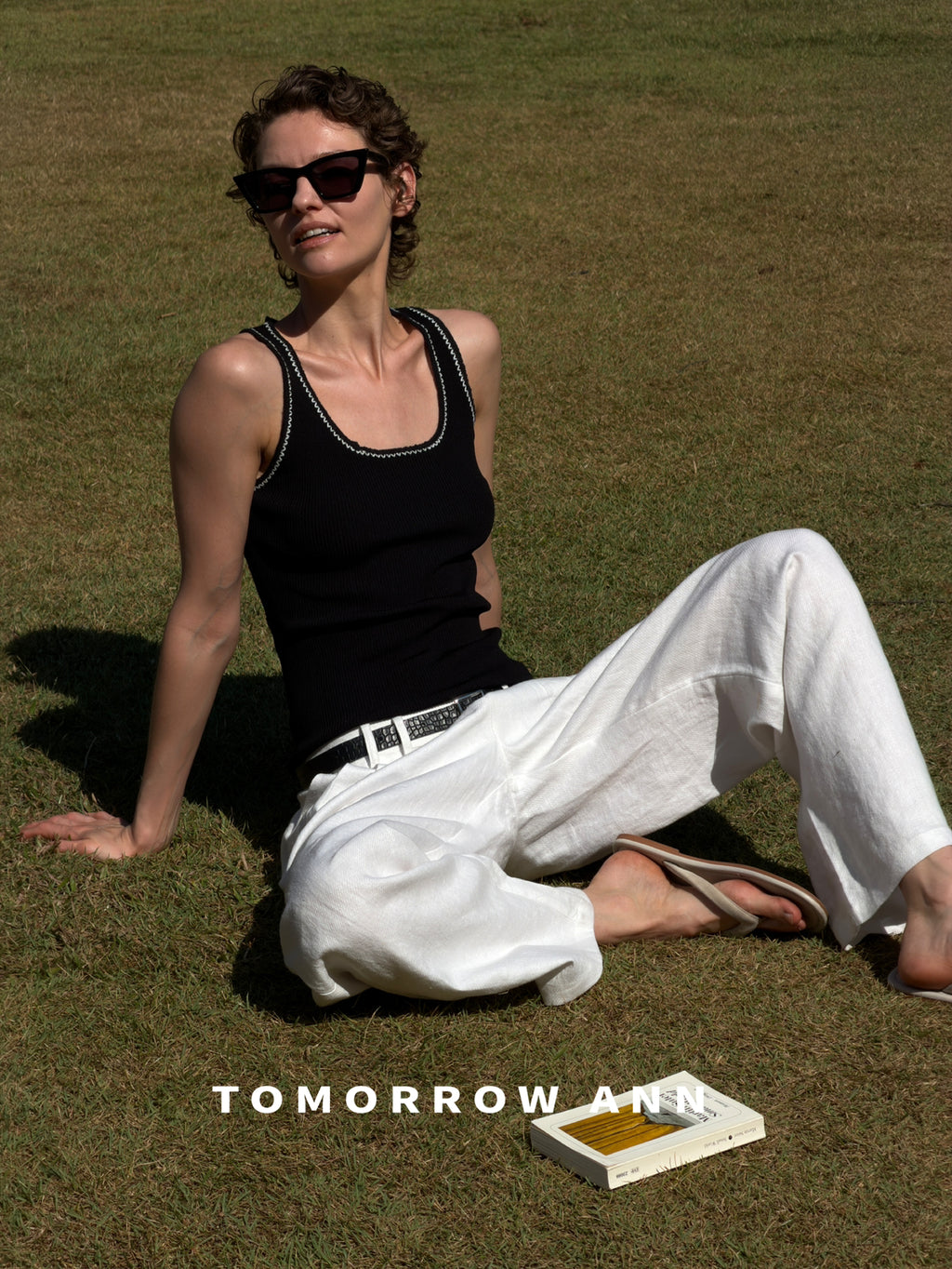 2026 Early Spring! 【TOMORROW ANN】Simple Versatile Slim-Fit Fashion Casual Pants (With Belt) 12392# OZQ