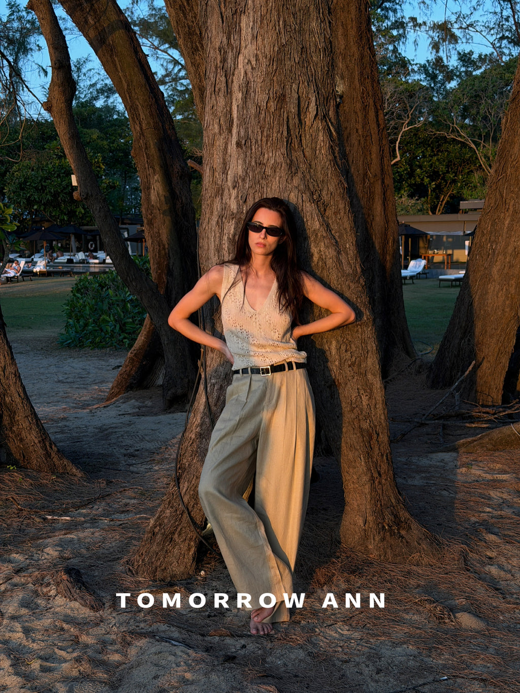 2026 Early Spring! 【TOMORROW ANN】Simple Versatile Slim-Fit Fashion Casual Pants (With Belt) 12392# OZQ