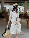 TOMORROW ANN Premium Linen Shirt - 2026 Spring Old Money Aesthetic Quiet Luxury Loose Blouse