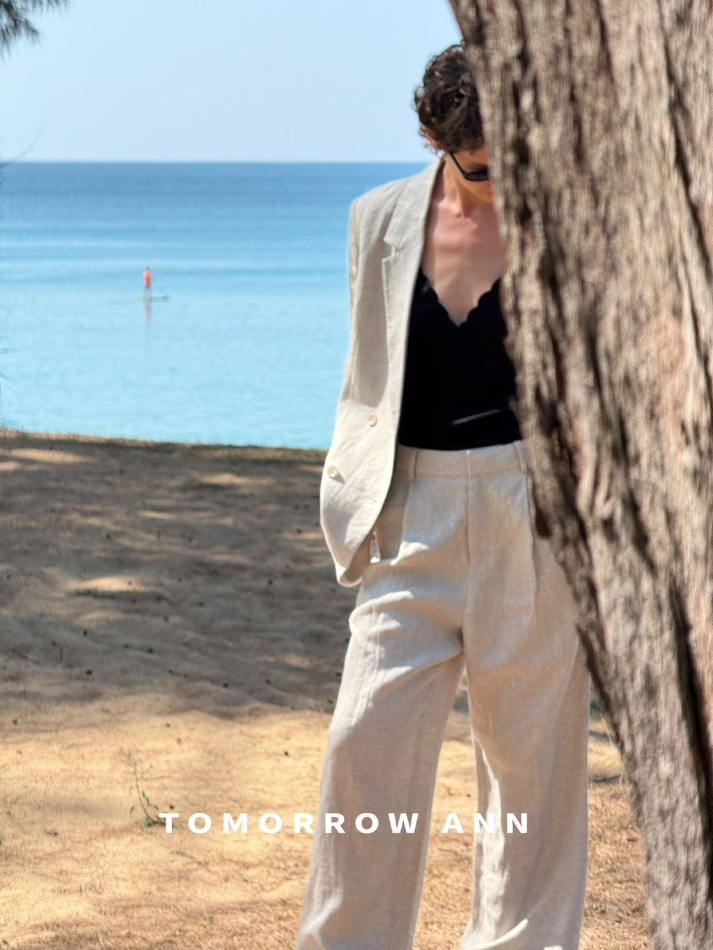 TOMORROW ANN Elegant Business Casual Double-Breasted Blazer - Timeless Commuter Style