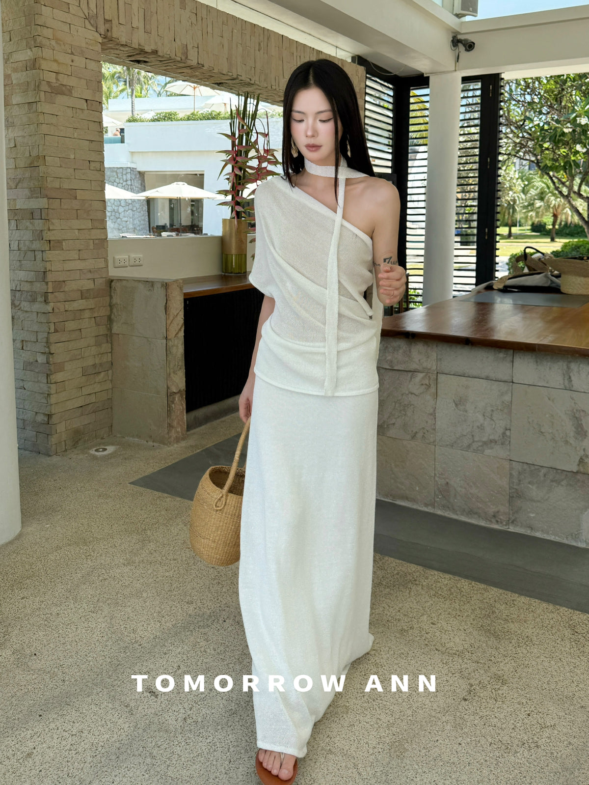 TOMORROW ANN 2026 Early Spring Elegant Slimming Casual A-Line Midi Skirt