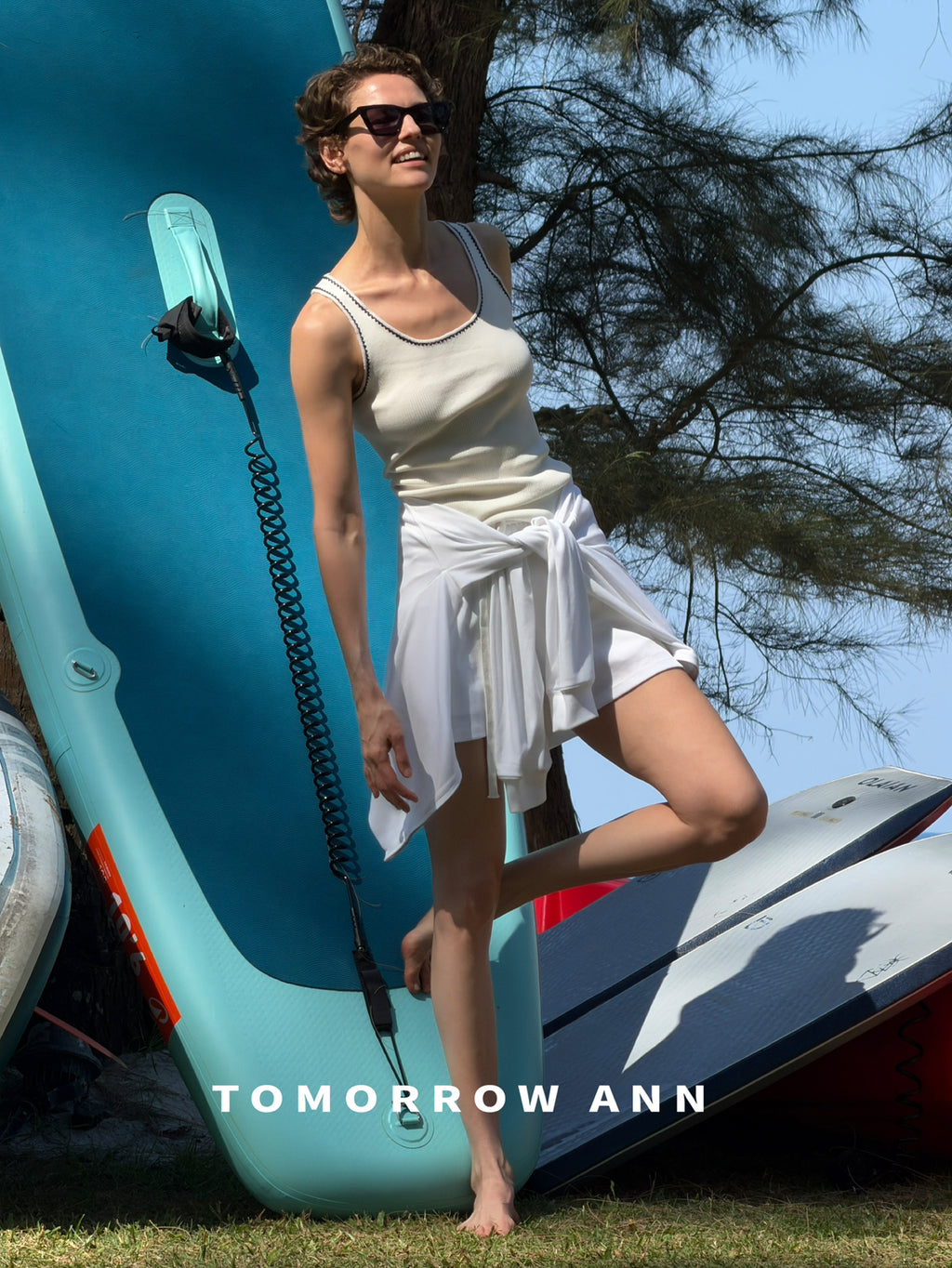 2026 Early Spring! [TOMORROW ANN] Minimalist Contrast Topstitch Slim Vest 12800# OZQ