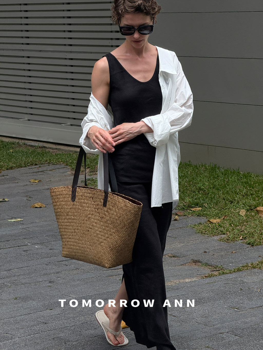 TOMORROW ANN Early Spring High-End Temperament Slimming A-Line Maxi Skirt