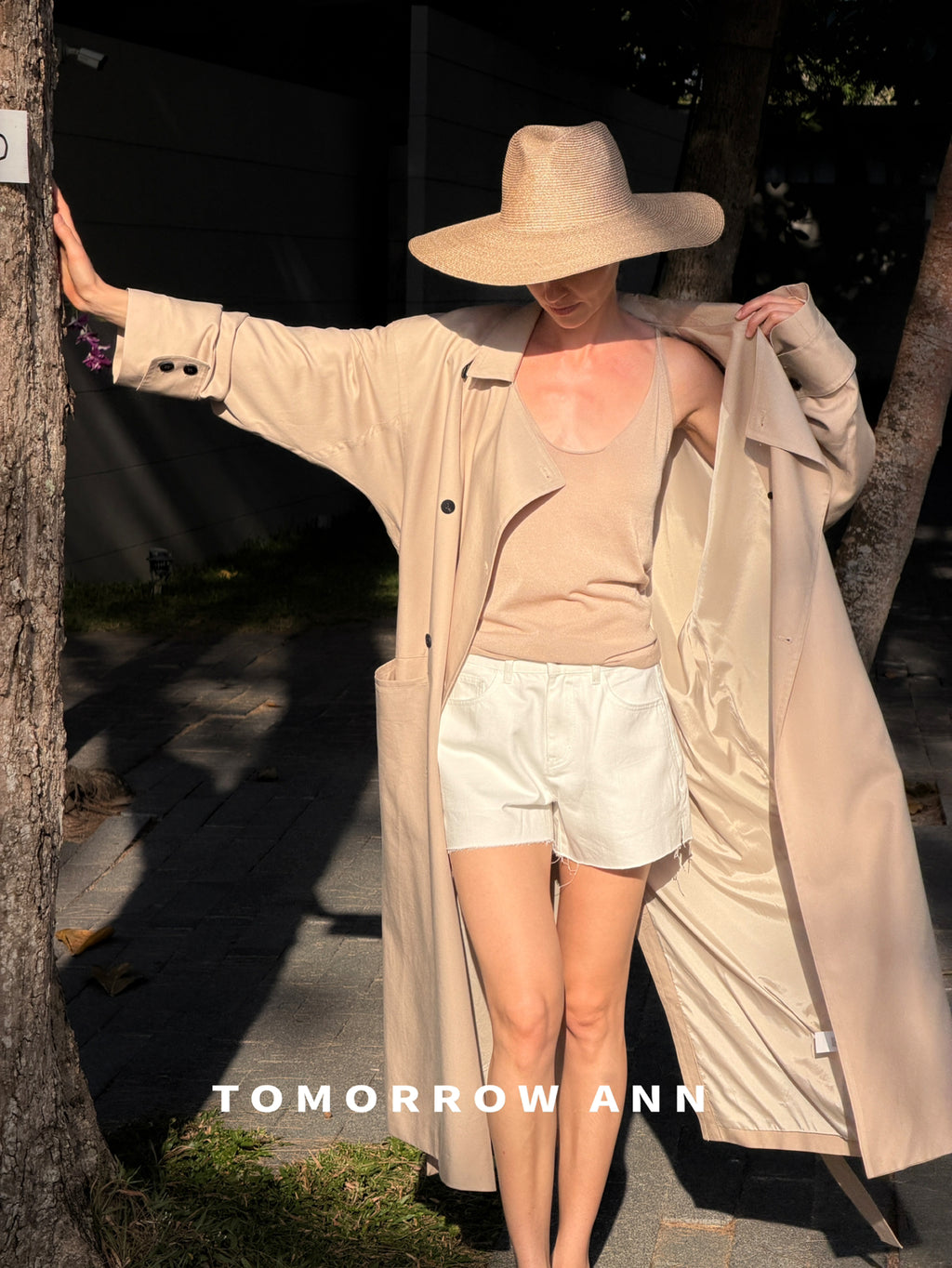 Spring 2026! [TOMORROW ANN] Designer Elegant Long Versatile Trench Coat (with Belt) 12871# OZQ