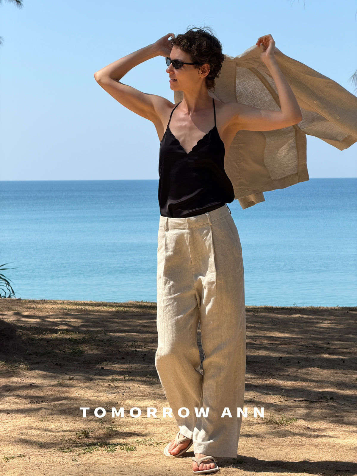 Early Spring 2026! 【TOMORROW ANN】Hand-Woven Cord Embroidered Camisole Vest 12668# OZQ